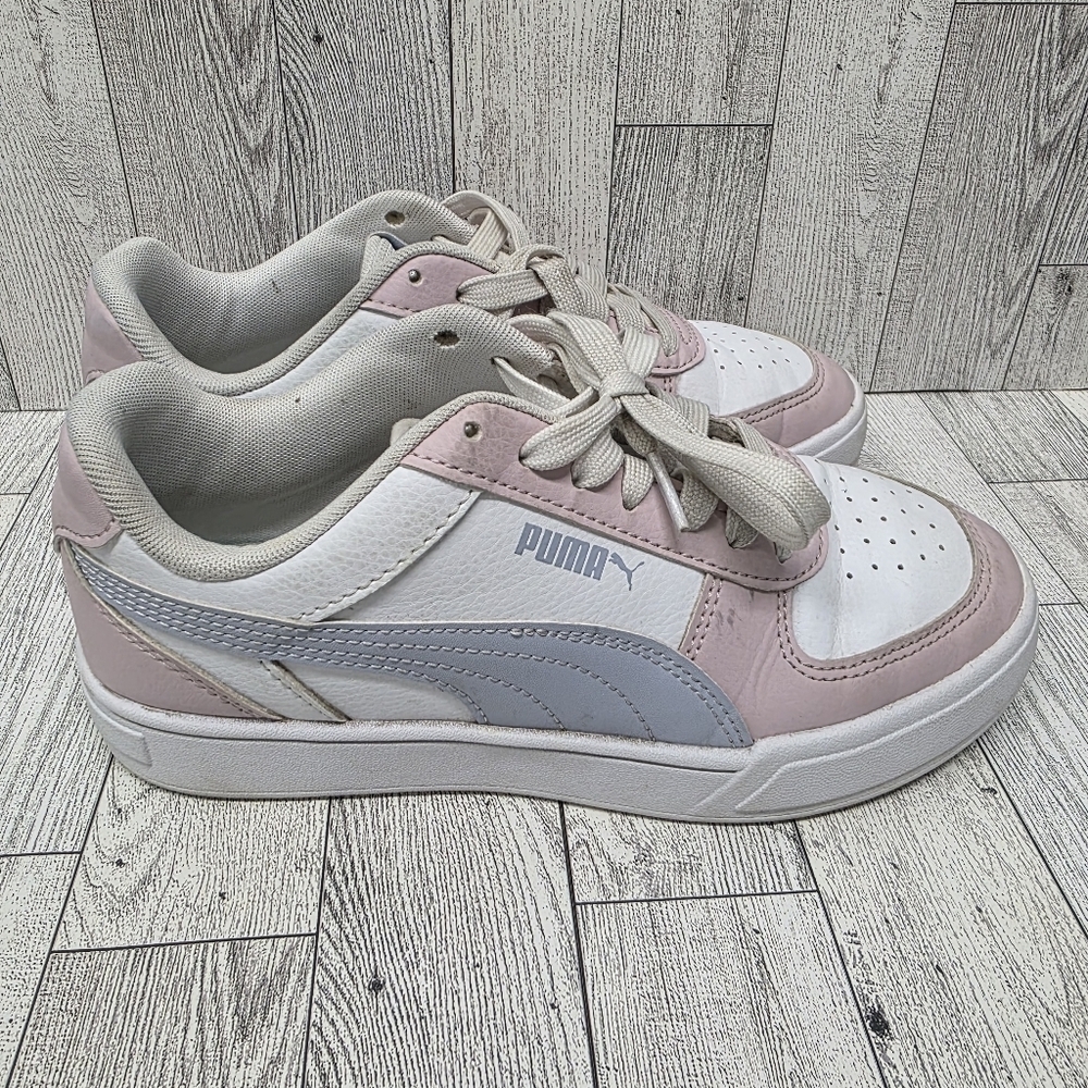Puma Pastel Pink and White Sneakers